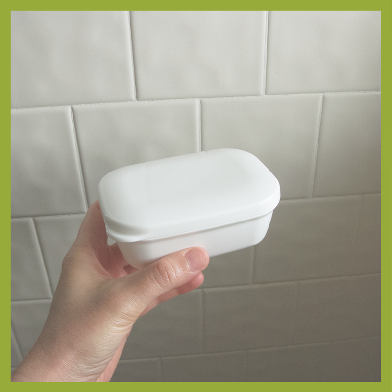 I travel with soap tupperware - Tierra Mia Organics