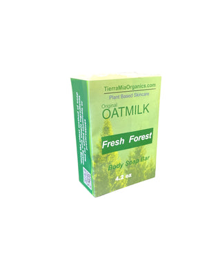 Fresh Forest Body Soap Bar We use only wholesome ingredients like coconut oil, olive oil, castor oil,  and cocoa butter along with essential oils of fir trees to create a crisp coniferous aroma that will leave your skin feeling refreshed, moisturized, invigorated, and energized.  This natural made soap bar will quickly become your favorite!