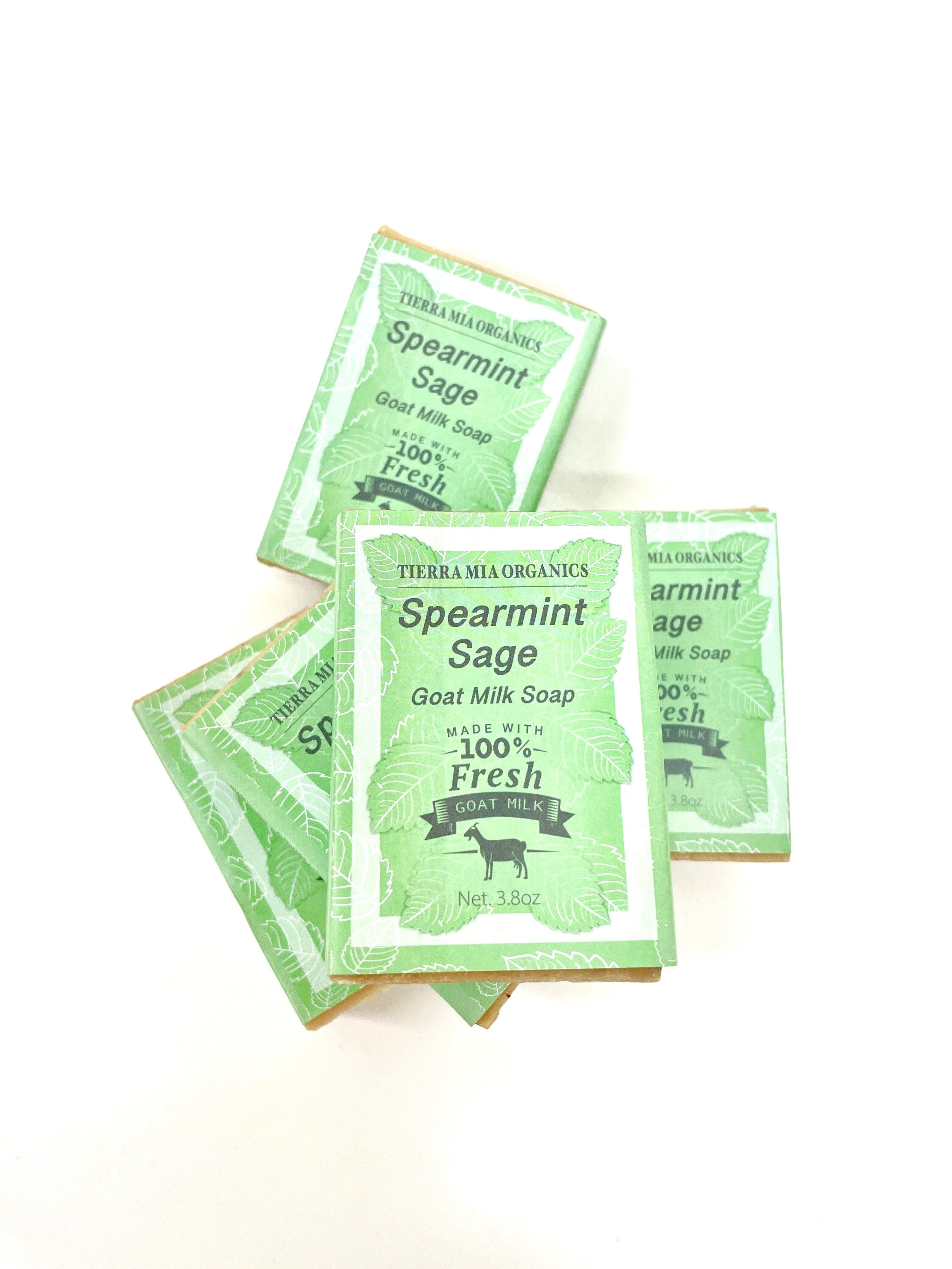 Spearmint Sage — Body Soap Bar - Tierra Mia Organics