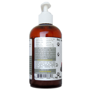 SHAM-PUP Pet Shampoo Healthy Coat and Skin Tierra-Mia-Organics-Pet-Shampoo-Side-of-Label
