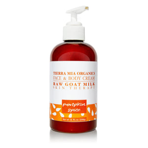 Face & Body  Cream 8oz Tierra Mia Goat Milk Face & Body Cream  - Pumpkin Spice