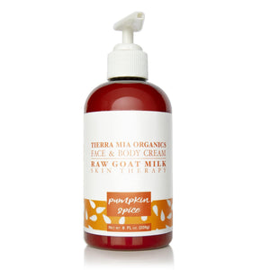 Pumpkin Spice Face & Body Cream Pumpkin Spice Goat Milk Face & Body Cream - Tierra Mia Organics