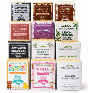  12 Goat Milk Soap Bundle – Face & Body Soap Gift Set 12 Goat Milk Soap Bundle – Face & Body Soap Gift Set