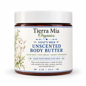  Goats Milk Unscented Body Butter- Ultra Rich Moisturizing Skin Butter Goats Milk Unscented Body Butter- Ultra Rich Moisturizing Skin Butter