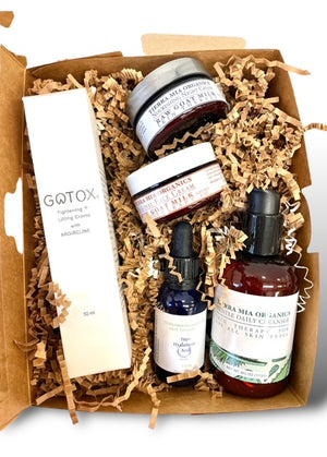  Gotox Gift Set Five piece Gotox Gift Set For Natural Anti-aging with Alpha-hydroxy acid naturally found in Goat's Milk