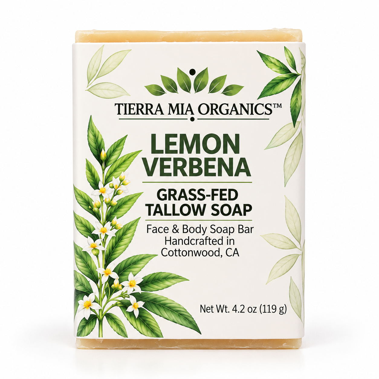 Lemon Verbena Milk & Tallow Soap – Face & Body Bar