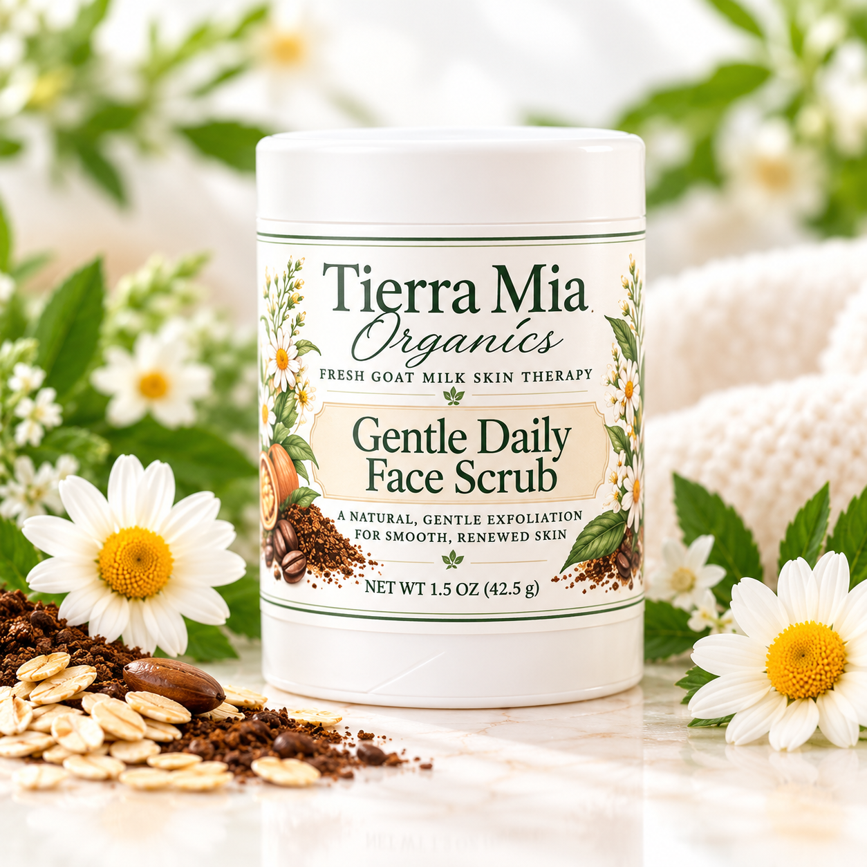 Gentle Daily Face Scrub for Normal and  Dry Skin