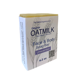Original Oat Milk Face and Body Soap Bar Fresh Oat Milk, Olive oil, Castor oil, and Coconut oil is blended to create soap for the most sensitive skin 