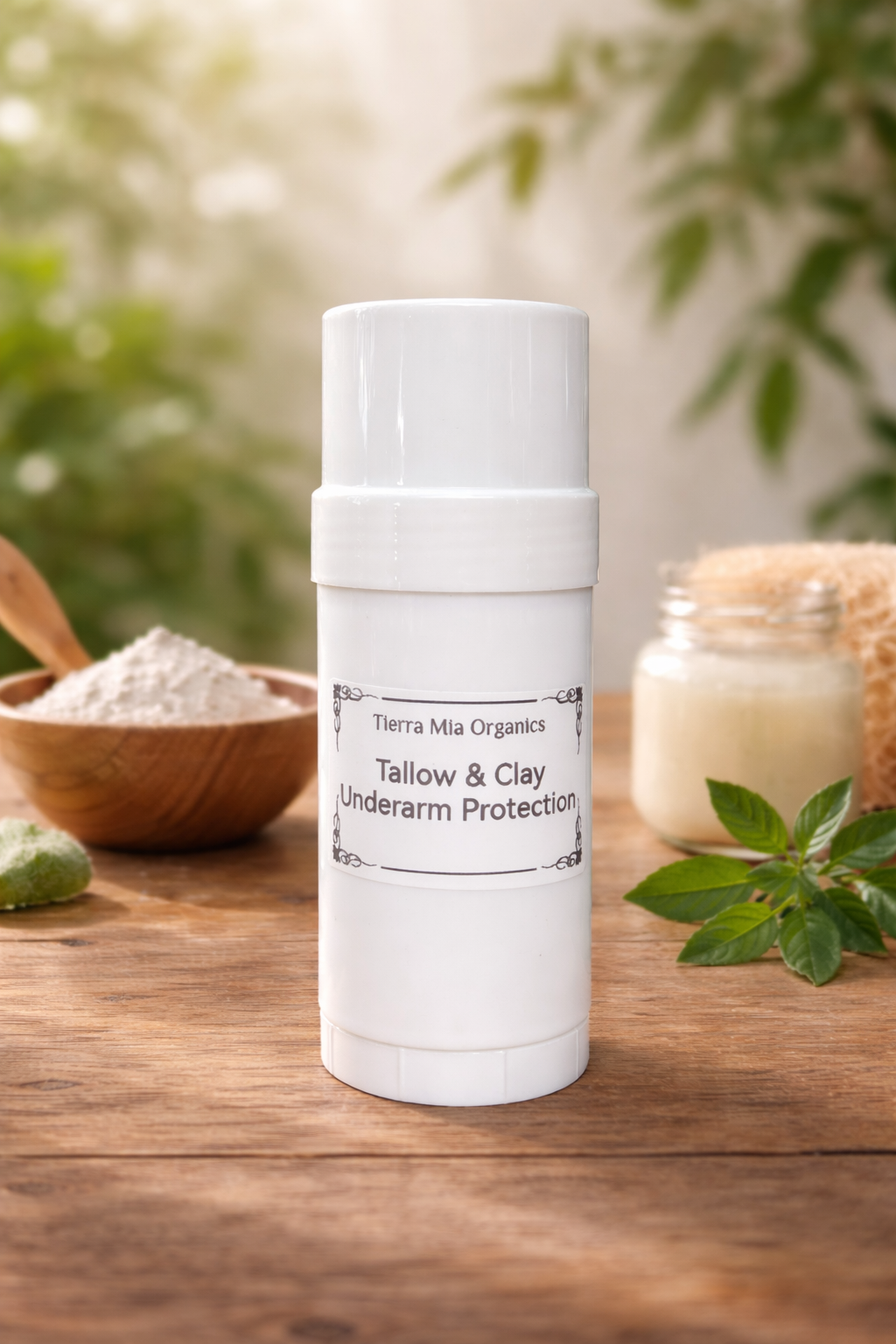 Grass-Fed Tallow Deodorant| Aluminum-Free| Baking Soda-Free| Tierra Mia Organics