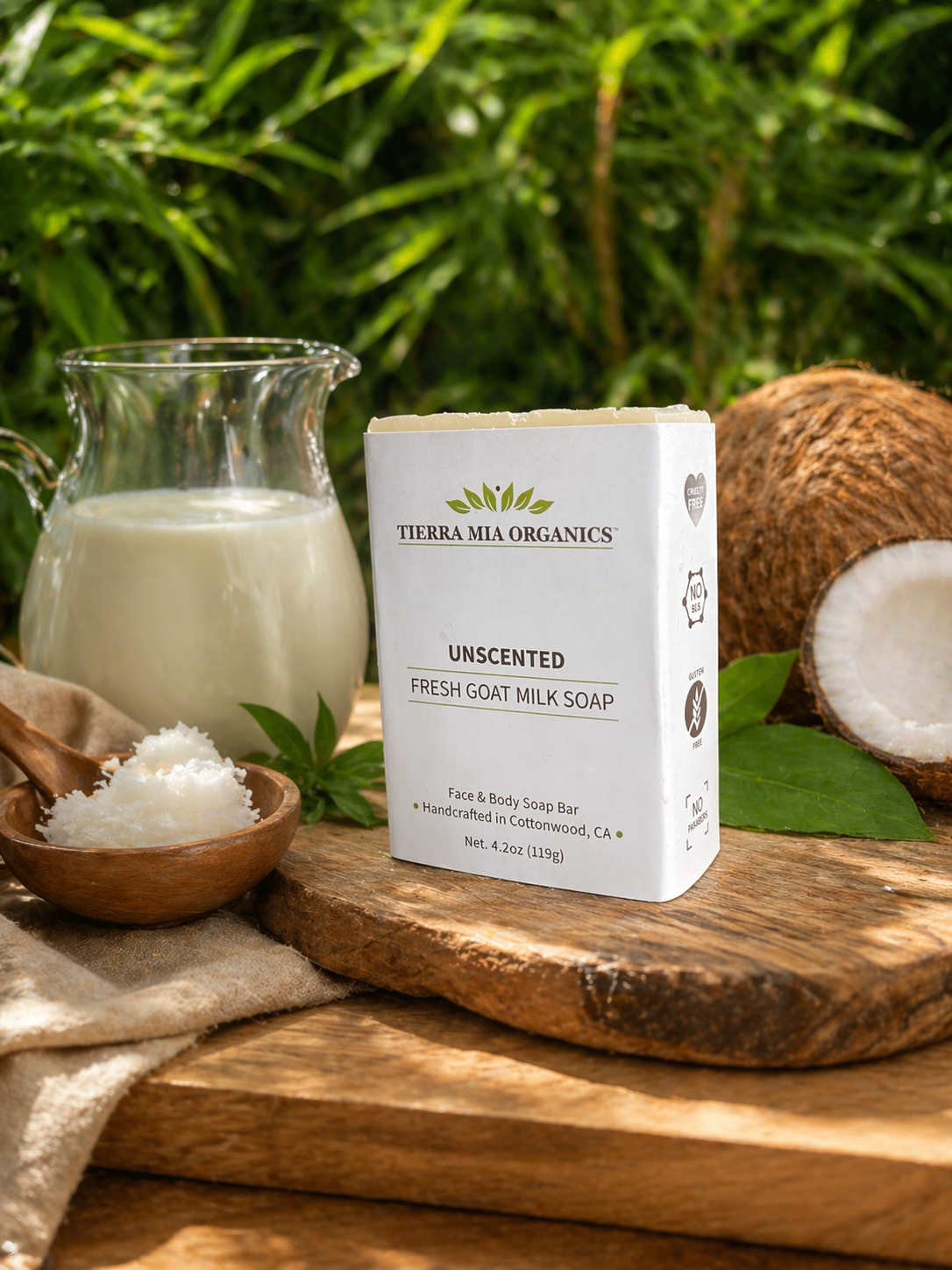Our Unscented Goat Milk Face &amp; Body Bar is a cold process soap made with fresh goat’s milk to gently cleanse without stripping the skin. Free from fragrance and harsh detergents, it leaves skin clean, soft, and comfortable—never tight or dry.

Safe for daily use on face and body.