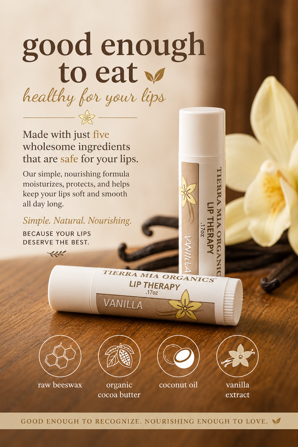Vanilla Lip Therapy | Natural Lip Balm