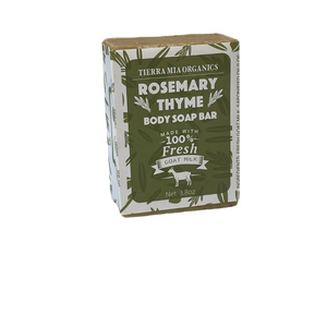 Rosemary Thyme Goat Milk Body Soap Bar - Tierra Mia