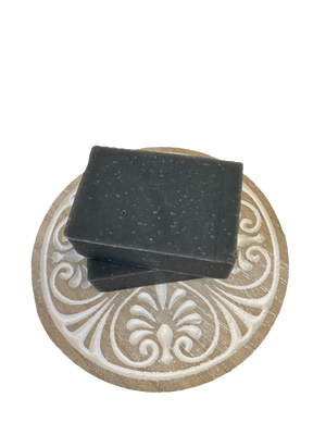  Activated Charcoal Body  Scrub Bar Black Licorice Scrub Body Soap Bar - Tierra Mia