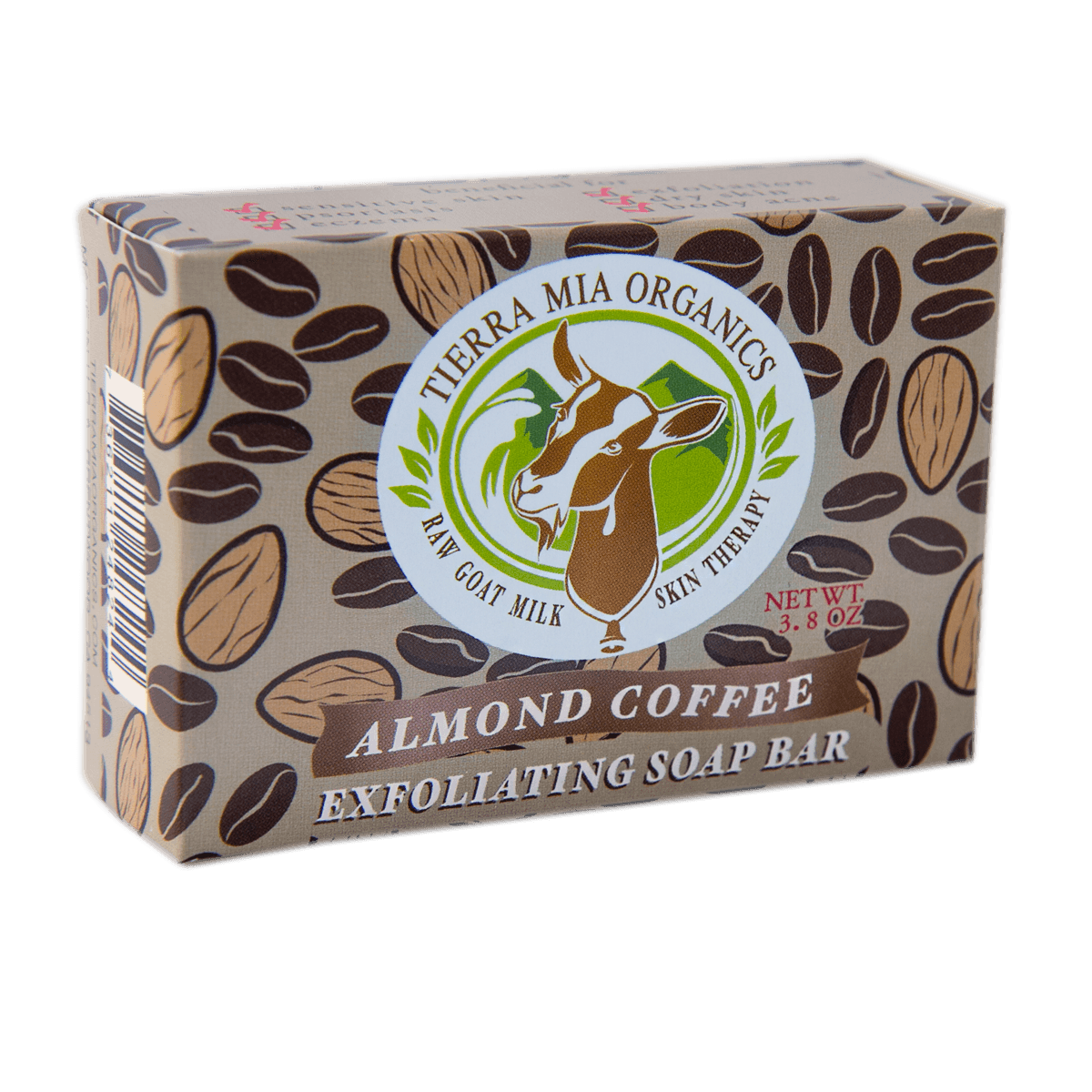 Almond Coffe  Exfoliating Soap Bar - Tierra Mia Organics
