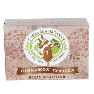 Cinnamon Vanilla — Goat MIlk Body Soap Bar - Tierra Mia Organics