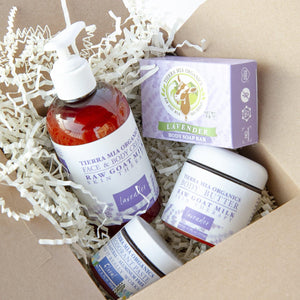 Lavender skincare gift set
