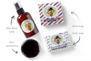  Men's face and Body Skin Kit aftershave-tonic-shave-soap-for-men-gentlemen's-soap-face-moisturizer