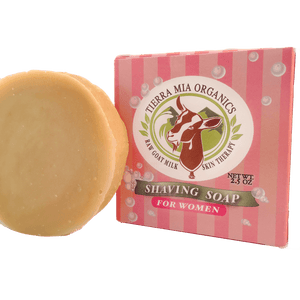 Goat_Milk_Shaving_Soap_For_Women_along_side_packaging